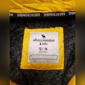 Abercrombie Kids yellow puff jacket